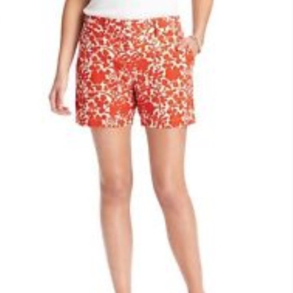 LOFT 100% linen Paisley Printed Riviera shorts- NEW